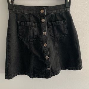Black corduroy Urban Outfitters skirt
